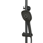 Душевая система ML33-06GR "City Graphite"(смес35К с изл+лейка3поз.+душ.шланг+тропич.душ.) ГРАФИТ