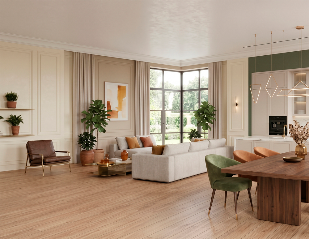 HDF Ламинат FLOORFORT Дуб Паркридж 24006-2