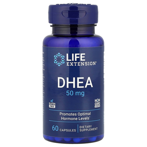Life Extension, DHEA, 50 мг, 60 капсул