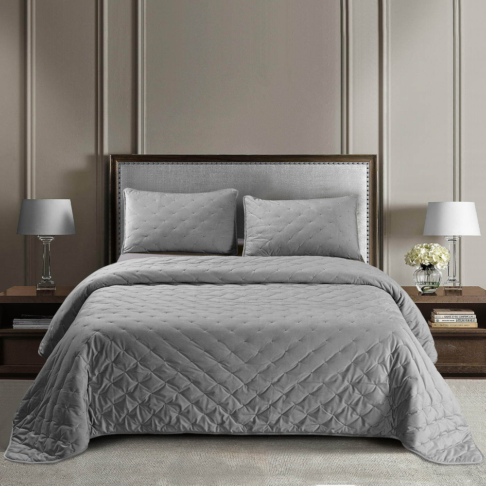 Покрывало 160x220 Sofi De MarkO Иоланта серое