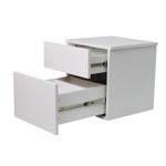 Комод белый Оланд без ручек 2 ящика для вещей и одежды с органайзерами для ящиков