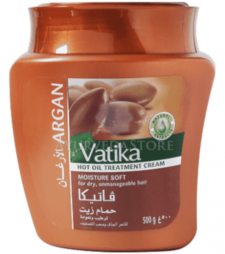 Маска для волос Dabur Vatika Argan Hot oil treatment Nourishing Moisture soft Аргана 500 г