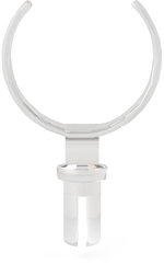 Скоба для кольца/объемная матовая/вертикальная/D-21 мм.