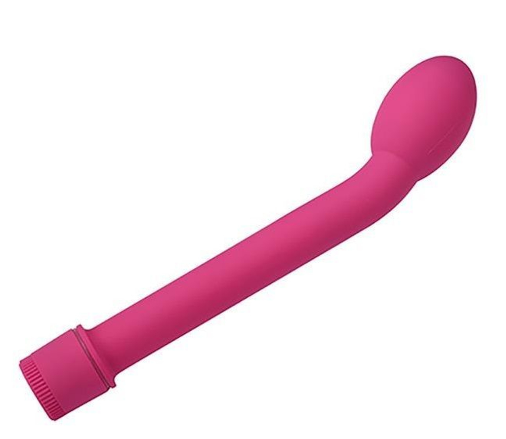 Ярко-розовый вибромассажер G-SPOT VIBRATOR - 21 см.