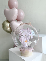 Набор шаров «Нежный сюрприз для малышки» с бабл-боксом