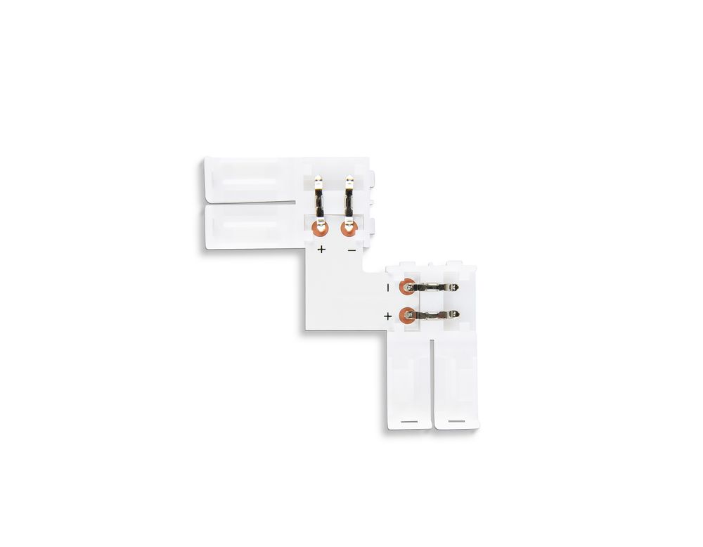 Ambrella Соединитель угловой L для светодиодной ленты 5050 12/24V (2 конт.) GS6551 (10шт) LED Strip GS6551