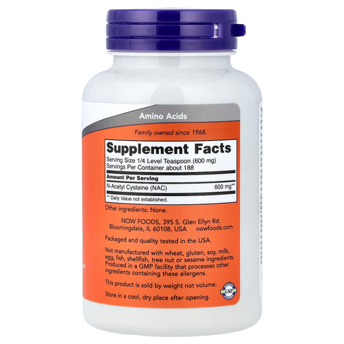 NOW Foods, NAC Pure Powder, 4 oz (113 g)