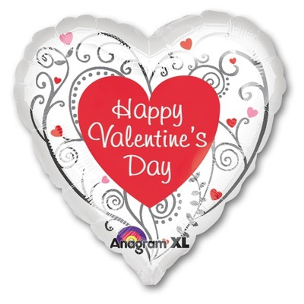 А 18" VD Сердце ажурное S40