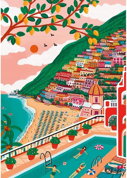 Pazl \ Puzzle \ Пазлы Puzzles - "1000" - Italian Holidays