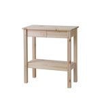 Консоль из массива сосны Ральф с 2 ящиками, 66х33х75 см, в скандинавском стиле, натуральная отделка