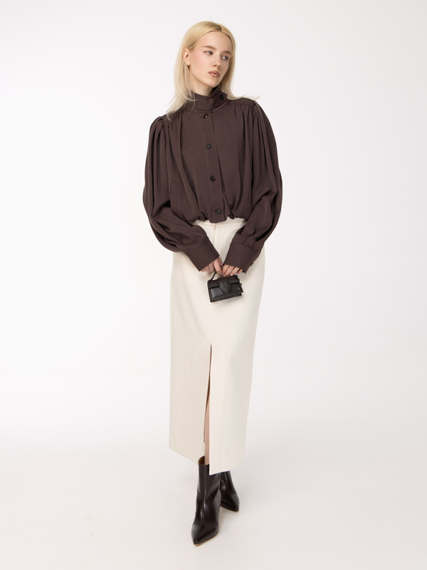 Блуза с драпировкой