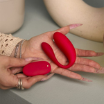 Вибратор для пар Tween+ с управлением через приложение от Amovibe красный