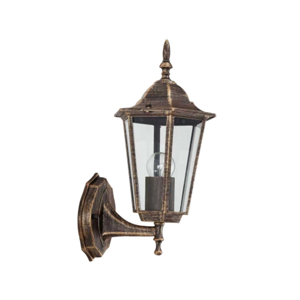 Светильник уличный настенный ЭРА «Веледа» GBW-104-BR-0360 230В Е27 IP54 бронза вверх | Садово-парковые светильники