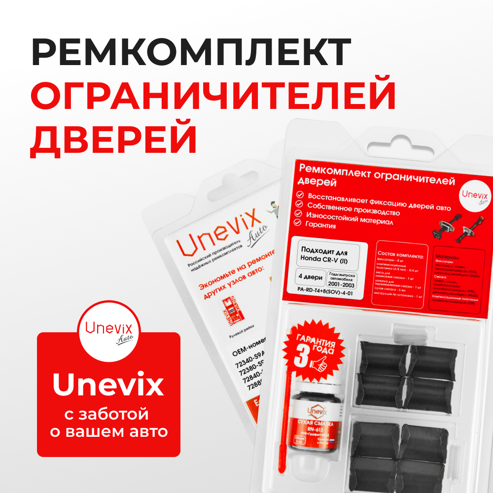 Ремкомплект ограничителей дверей Honda CR-V (II) RD4...8 (тип 4+8) 2001-2003