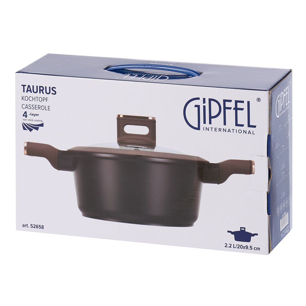 Алюминиевая кастрюля Gipfel Taurus 52658 20 см/2,2 л