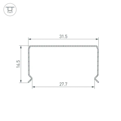 Профиль гибкий WPH-FLEX-3020-1000 (Arlight, Сталь) 062646