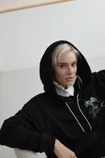 Худи MOE Moth Женский Черный