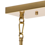 815183 Люстра CROCO 8х40W E14 ЛАТУНЬ