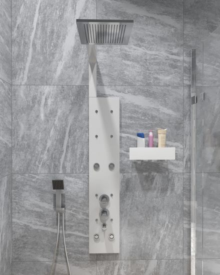 Полка-органайзер с одной секцией Loco 30 (нерж. белый)