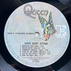 Винтажная виниловая пластинка LP Queen Sheer Heart Attack (Япония 1975) (Без Оби) Brighton Rock