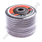 Круг лепестковый с керамическим абразивом для шлифования по нержавеющей стали FTL Everest 27 125 х 22,2 мм P80