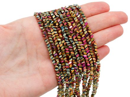 Нить бусин для украшений 4мм (ювелирное стекло)