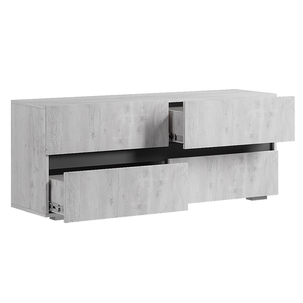 Тумба под ТВ ТБ-07 Мрия, Бетон пайн светлый, графит