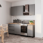 Кухня "Асти" 1,6 м Графит