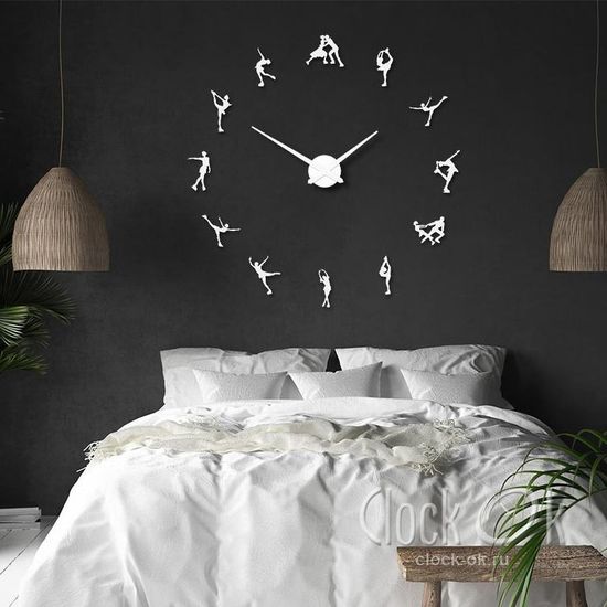 Настенные 3D часы Фигурное катание