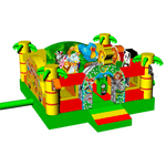 Коммерческий надувной батут "Сафари-экскурсия" без горки, 4*4*2,3 м