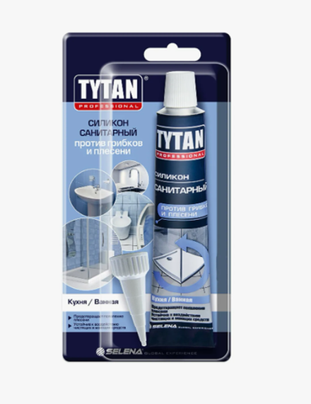 Санитарный силиконовый герметик Tytan Professional прозрачный 85мл