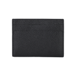 Balenciaga Cash Letter Print Smooth Calfskin Card Holder Card Holder Unisex Black