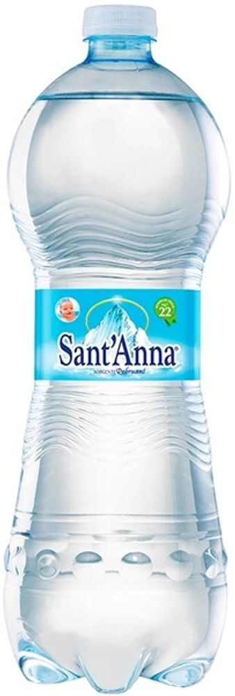 Вода Минеральная Природная Питьевая Столовая Негазированная Сант&#39;Анна / Sant&#39;Anna 1л - пэт