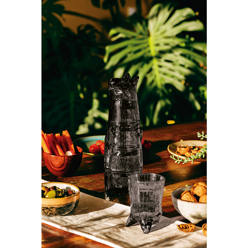 Набор из 4 стаканов kitty, черный