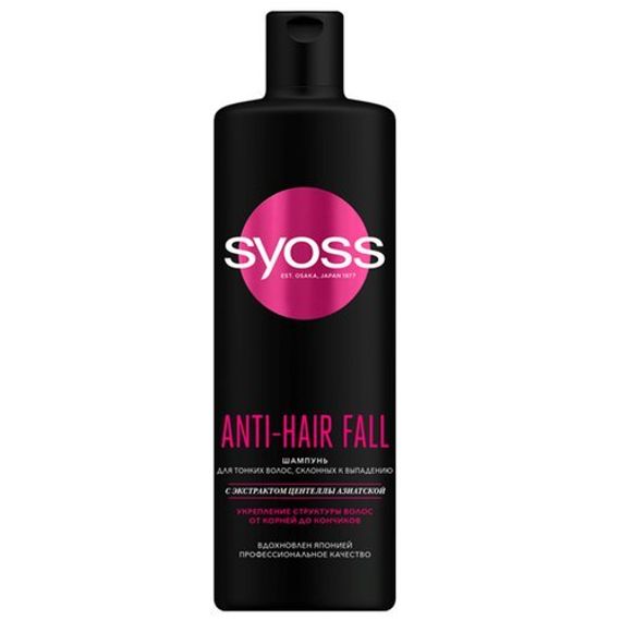 Şampun \ Шампунь для волос Syoss ANTI-HAIR FALL для тонких волос 450 мл