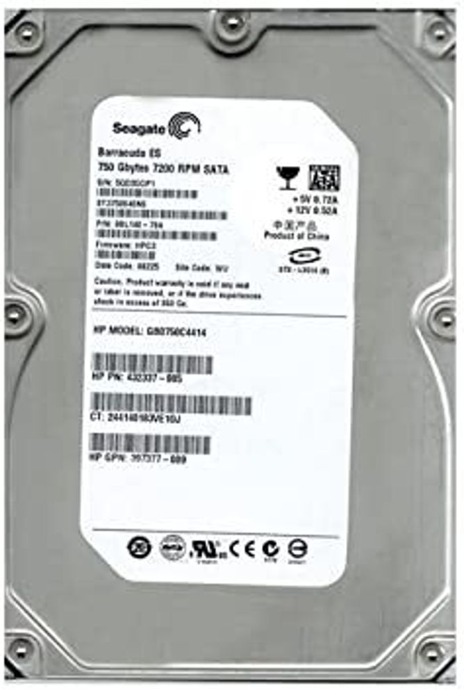 Жесткий диск Seagate Barracuda ES SATA2 750Gb (7.2K/16Mb/U300) ST3750640NS