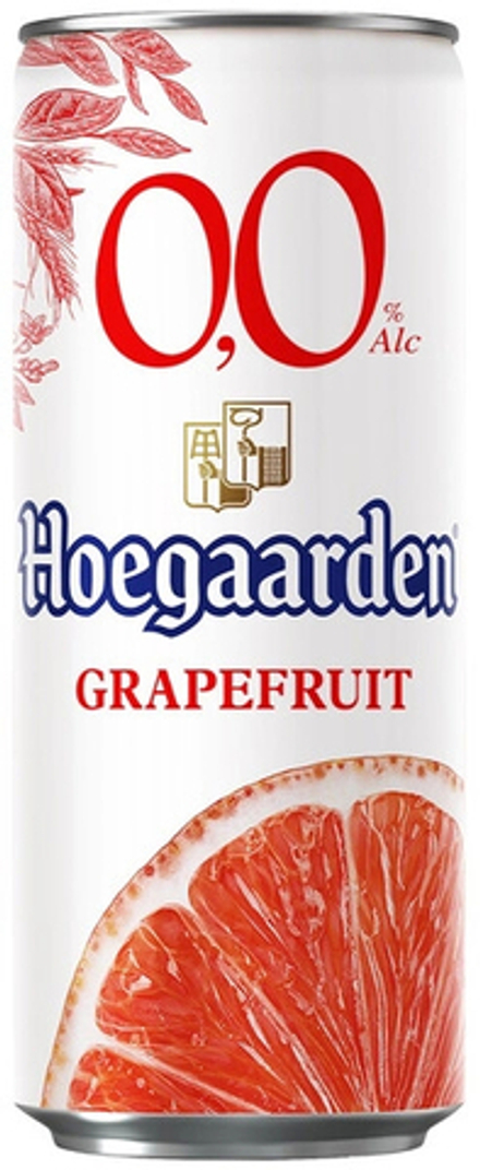 Пиво Хугарден Грейпфрут Безалкогольное / Hoegaarden Grapefruit Non Alcoholic 0.33 - банка