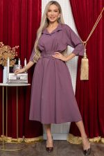 Платье с поясом Доминанта НЬЮ (лиловое) П14613-16М LT Collection