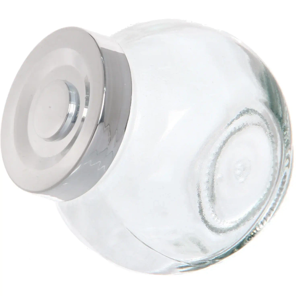 Банка для продуктов стеклянная 280 мл с крышкой плоская