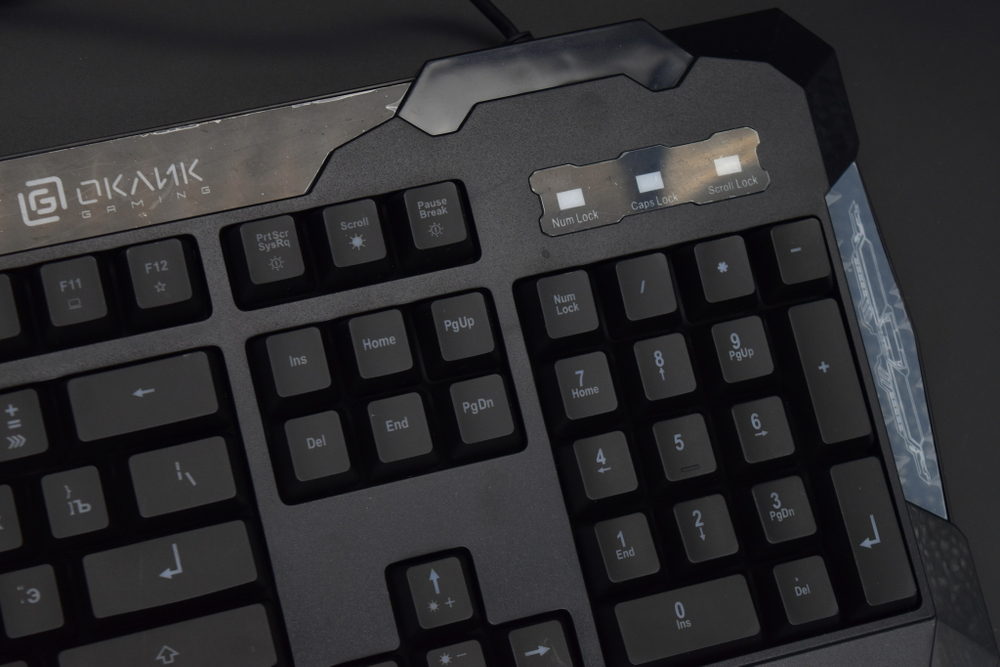Клавиатура игровая проводная Оклик 721G RGB