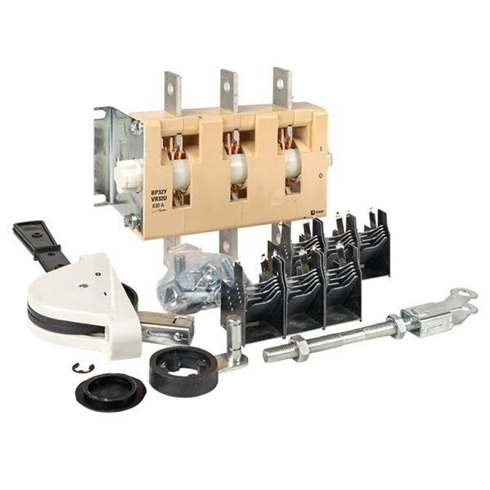 Выключатель-разъединитель ВР32У-39A31240-R 630А, 1 направ, с д/г камерами, с передней смещённой рукояткой EKF MAXima