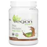 VeganSmart, Pea Protein, веганский шейк, шоколад, 585 г