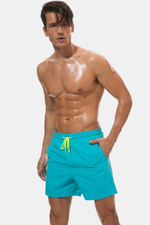Бирюзовые мужские пляжные шорты (Размер: M) (Цвет: бирюзовый)