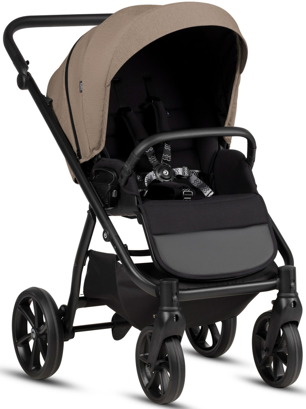 Детская коляска Tutis Leo 3 Plus 3 в 1 с автокреслом Beno Black 1582261 Cinnamon
