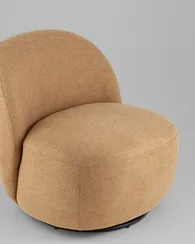 Крутящееся кресло Baget, горчичная рогожка