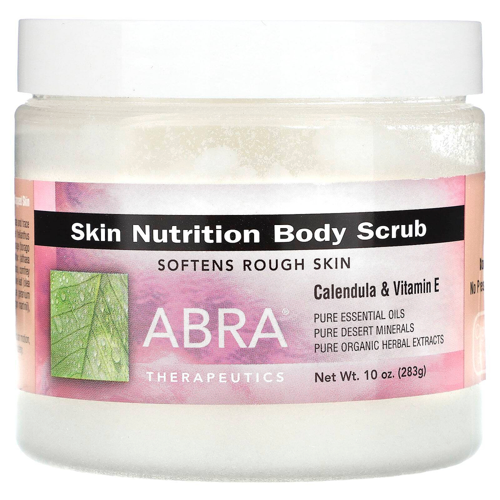 Abra Therapeutics, Skin Nutrition, скраб для тела, календула и витамин E, 283 г (10 унций)