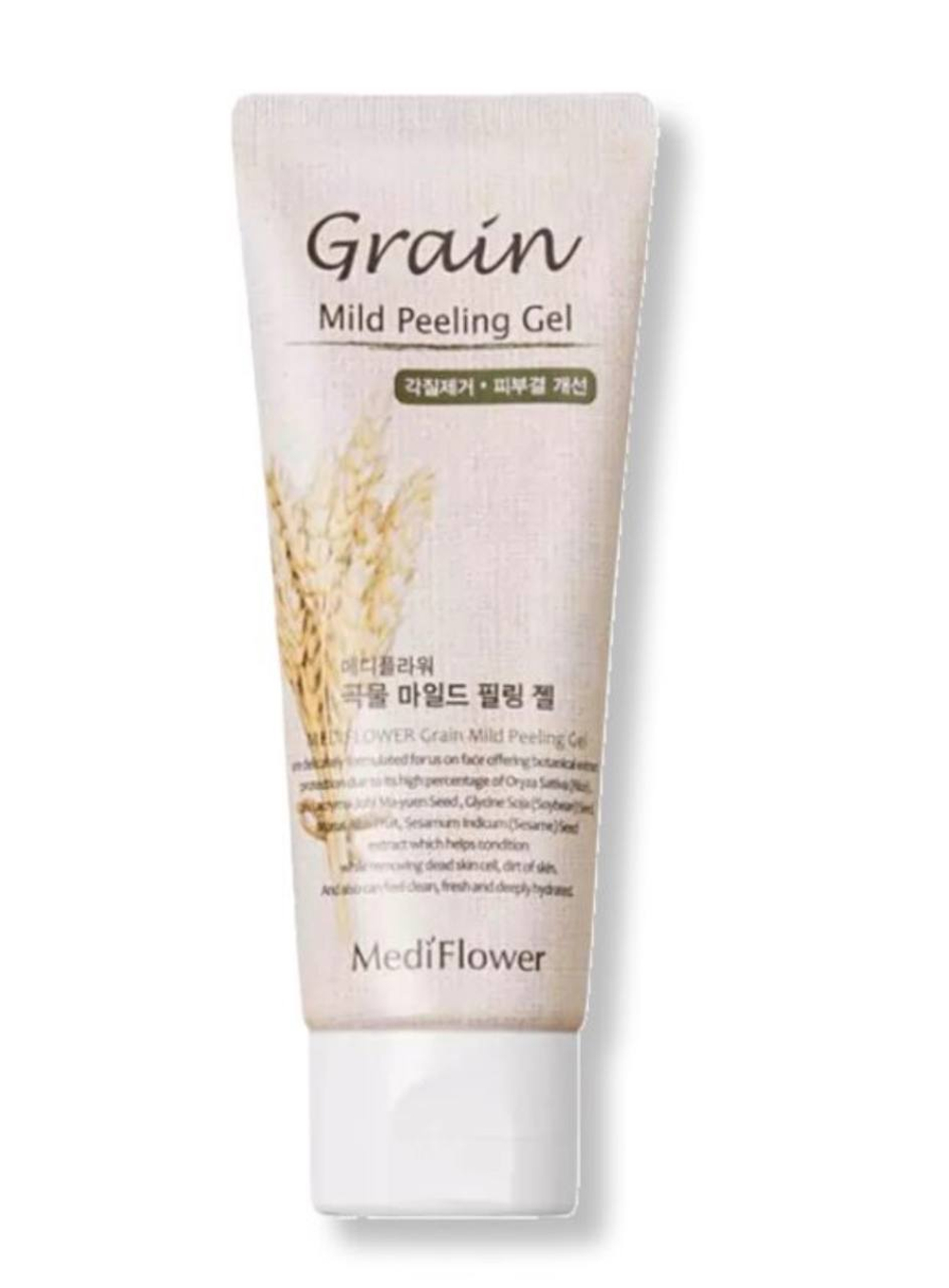 Пилинг-гель для лица со злаками MEDI FLOWER Grain Mild Peeling Gel 100 мл