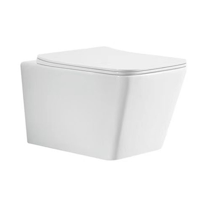 Унитаз подвесной Azario Boca 370х520х360 безободковый, с быстросъемным сиденьем микролифт (AZ-2002)