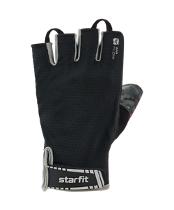 Перчатки для фитнеса STARFIT WG-203, черный/серый