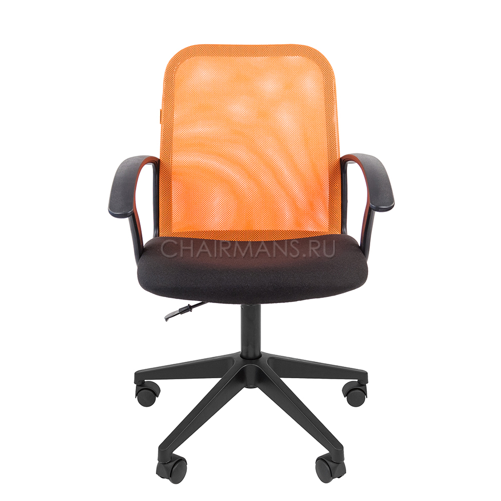 Кресло оператора Chairman 615 сетка/ткань оранжевый/черный